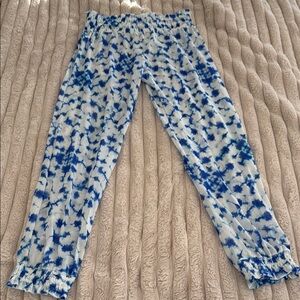 Blue Tie-Dye Lounge Pants
